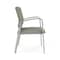 Lesro Newport Wide Guest Chair Metal Frame, Silver, OH Eucalyptus Upholstery NP1201 - alternate 2